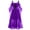 Purple, variant on Aboser Womens Renaissance Dress 2024 Off Shoulder Gothic Dress Vintage Trumpet Sleeve Medieval Costume Lace Maxi Dresses