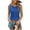 Blue—Tank Tops for Women, variant on AGWOLF Womens Sleeveless Tank Tops V Neck Twist Knot Boho Tanks Crochet Hollow Out Summer Top Loose Fit Basic Casual Beach ops Black S