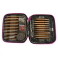 thumbnail image 3 of 13 Pairs Knitting Needles Set Carbonized Bamboo Interchangeable Circular Weaving Sewing Tools Crochet Hooks for Yarn Needl, 3 of 7