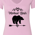 thumbnail image 4 of Inktastic Memaw Bear Grandmother Women's V-Neck T-Shirt, 4 of 5
