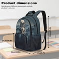 thumbnail image 7 of DISNIMO Wolf Moon Print Kids Backpack for Boys Elementary Middle School Bookbag with Adjustable Padded Straps 17 Inch Lightweight Schoolbag with Front Pocket, Back to School Supplies, 7 of 7