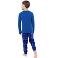 thumbnail image 4 of Fruit of the Loom Boy's Sleep Long Sleeve Top & Velour Fleece Pajama Set, 2-Piece, Sizes 4-16, 4 of 11
