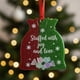 thumbnail image 3 of xihome Conjunto de 6 adornos navideños de resina hechos a mano con forma de vidrio marino, con mensajes inspiradores y cinta de raso para decorar el rbol de Navidad o como regalo., 3 of 7