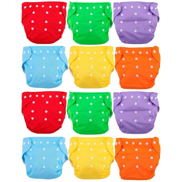 Pañales Ecológicos de Tela Bluelander Paquete de 12 Unitalla Multicolor