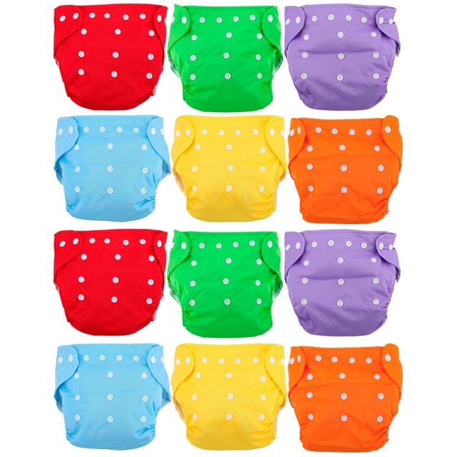 Pañales Ecológicos de Tela Bluelander Paquete de 12 Unitalla Multicolor