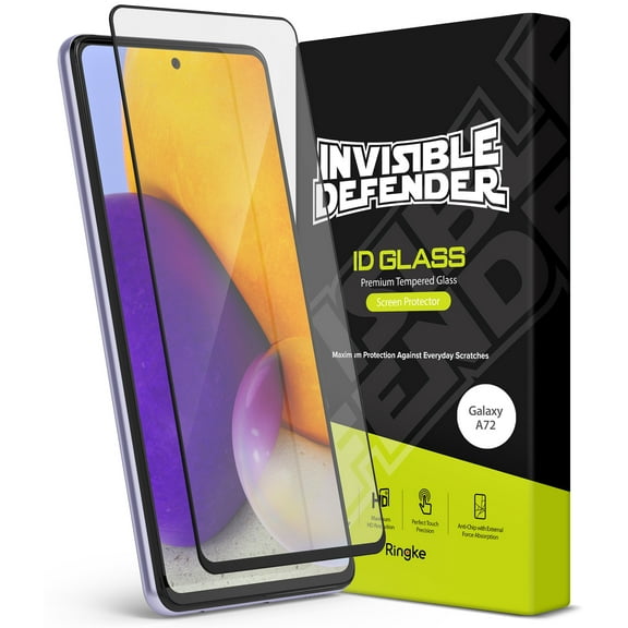 Ringke Invisible Defender Tempered Glass Screen Protector Compatible with Samsung Galaxy A72