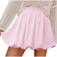 thumbnail image 2 of Summer Savings Clearance 2025! Loopsun Womens Summer Skirts, Women's Summer Fashion Solid Pleated Mini Skirt Pink M, 2 of 4