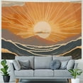 thumbnail image 4 of Creowell  Boho Tapestry Wall Hanging for Bedroom Aesthetic, Bohemian Vintage 70s Rainbow Sun Tapestries for Living Room, Retro Hippie Sunset Sea Wall Tapestry for Dorm Room Decor  40x60inch, 4 of 6