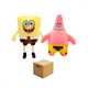 thumbnail image 1 of Peluche Bob Esponja  y Patricio Estrella 35 cm 2 unidades Belug Multicolor, 1 of 5