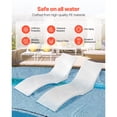 thumbnail image 3 of KFFKFF In-Pool Lounge Chairs, Set of 2 Chaise Lounger, Inside Pool Lounge Chairs for up to 5" Water Depths, Fixed in Pools & Floating on Water, Suitable for All Pool Types, 3 of 9