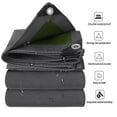 thumbnail image 2 of Multipurpose Canvas Tarp with Reinforced Edges Rustproof Grommets Heavy Duty 19.4oz Tarpaulin Cover for Tent Roof Camping, 2 of 7