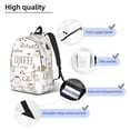 thumbnail image 4 of Yiaed Coffee Print Backpack, Premium Laptop Backpack, Travel Backpack for Women, Lightweight Backpacks, Comfortable Back Pack-Small, 4 of 5
