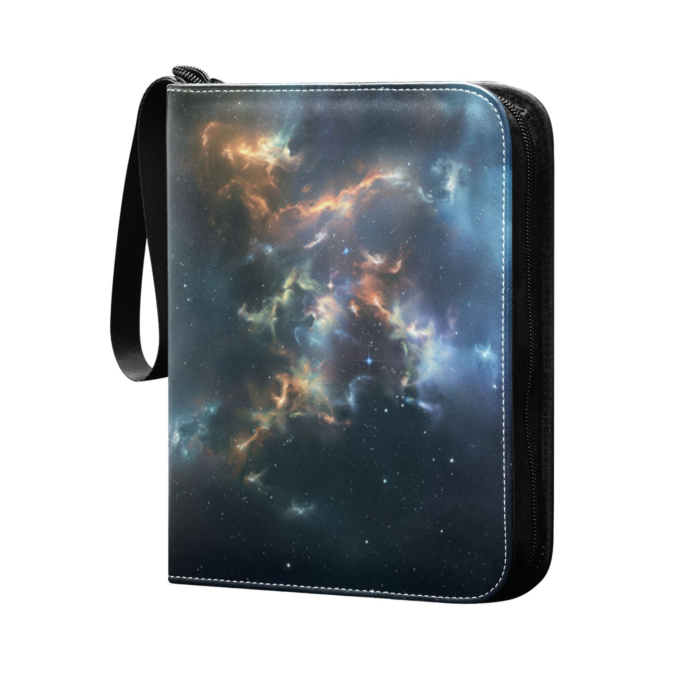 Trading Card Binder Album 400 Pockets 50 Removable 4-Pocket Pages Waterproof Beautiful Nebulae