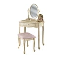 thumbnail image 2 of Powell Vanity, Mirror & Bench, Off-White, 2 of 2