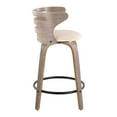 thumbnail image 5 of LumiSource Grey Cosini 24" Fixed-Height Counter Stool - Set of 2, 5 of 6