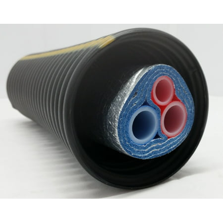 Insulated Pipe 3 Wrap, (2) 3/4' Non Oxygen Barrier (1) 1' Non Oxygen Barrier