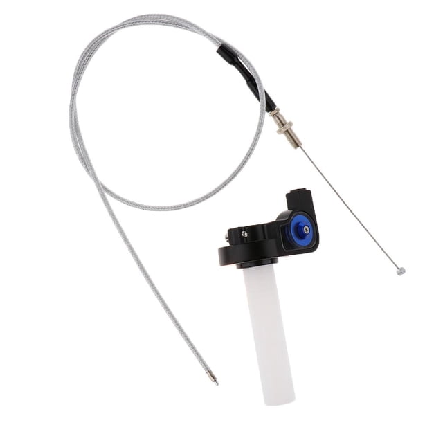 Empuñadura Giratoria + Cable perfecl para CRF 50cc 70cc 110cc Motocicleta Dirt Bike ATV Azul Plata