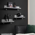 thumbnail image 2 of jifeng colaxi Floating Wall Mounted Shelves Display Rustic Metal Ledge Shelves for Gray, 2 of 8