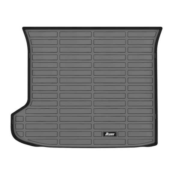 Ikon Motorsports Trunk Mat Compatible With 2022-2024 Kia EV6, Black 3D Molded Car Rear Carpets Liner Protection TPE Thermo Plastic Elastomer All Weather Boot Tray Cover Protector Pad