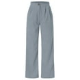 thumbnail image 1 of Pantalones anchos de pana de cintura alta para mujer - Pantalones rectos holgados con bolsillos - Tallas grandes S-3XL para actividades diarias/al aire libre, 1 of 8