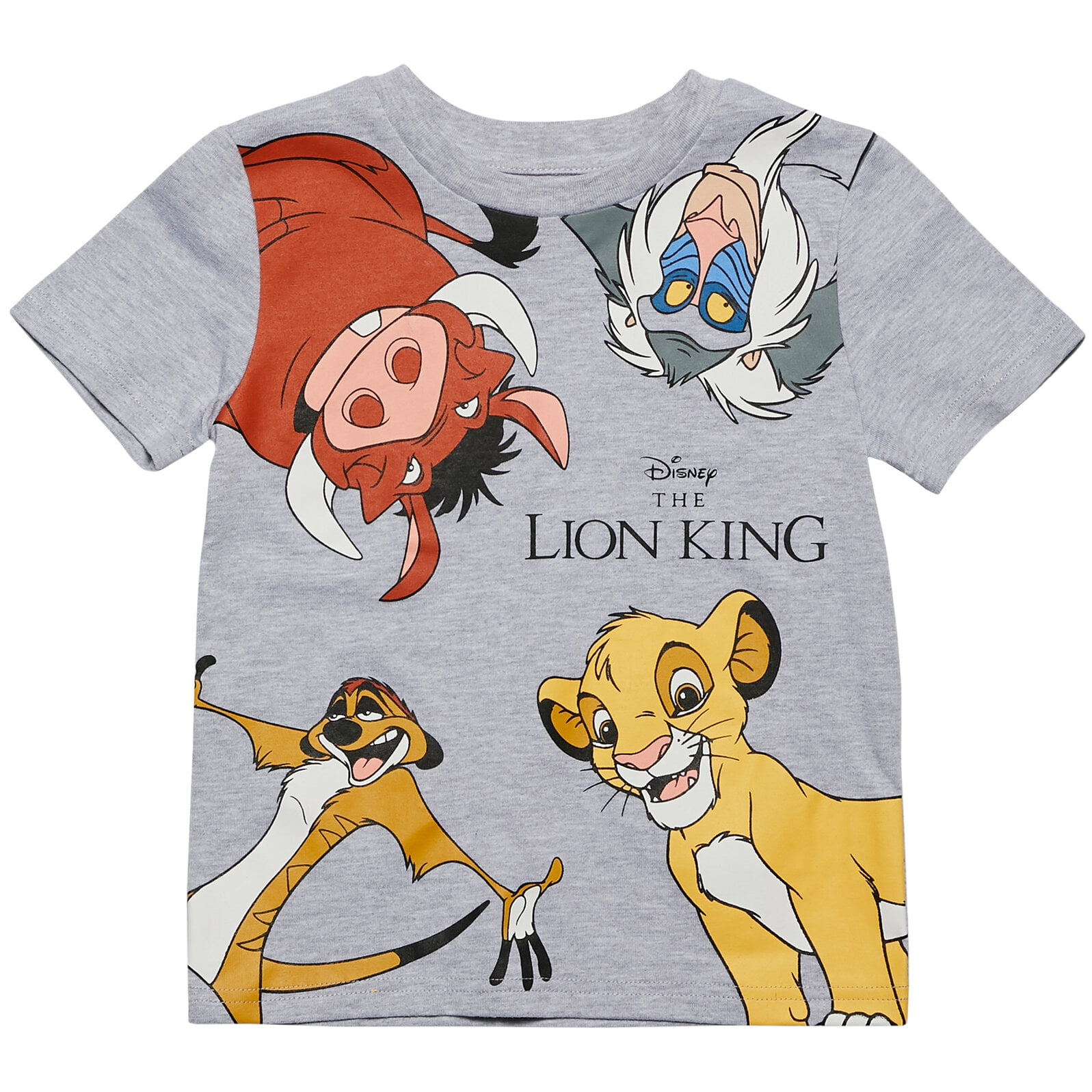 Disney Lion King Simba Timon Pumbaa Little Boys 3 Pack T Shirts
