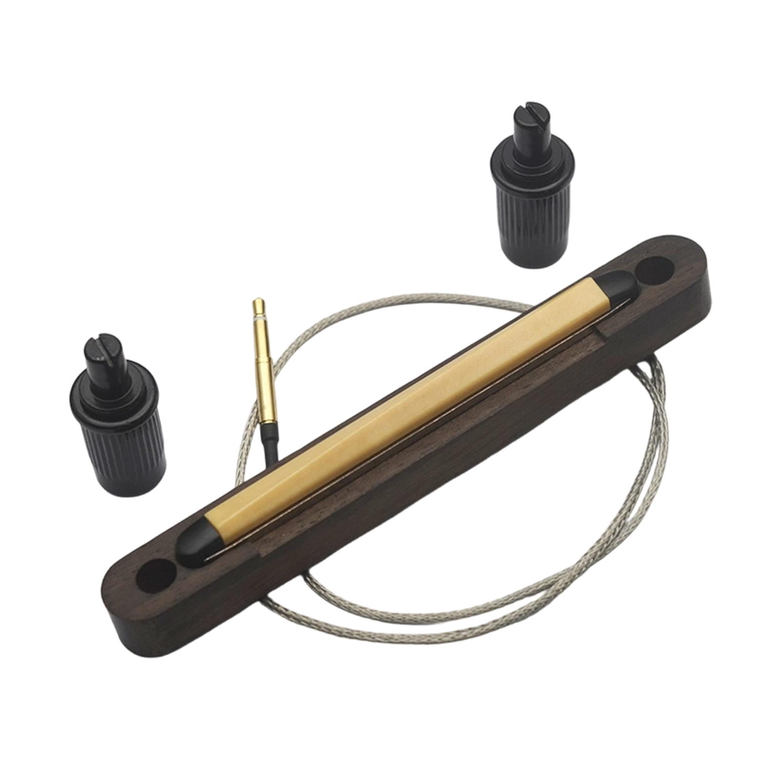 MERIGLARE Bass Pickup Acoustic Bass Piezo Pickup Bridge Saddle Pickup Strip 2.5mm Jack Connection Instrument Replacement for Musicians Rehearsal Room Recordings 6 string
