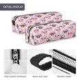 thumbnail image 4 of Honeii Pink Butterfly Daisy Pattern Pencil Case, Pencil Pouch, Pencil Case Small, Pencil Pouch Aesthetic, PVC Pencil Pouch, Pencil Bag, Makeup Pouch, 4 of 7