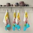 thumbnail image 4 of GZHJMY Kitchen Dish Towels, Cute Pig Beautiful Sunflowers Kitchen Towels Set of 4 Super Soft Absorbent Dish Towels Set Microfiber Polyester Kitchen Decorative Tea Towels, 28x18 Inch Washcloths, 4 of 7
