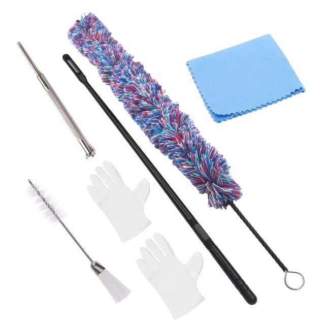 Tachiuwa Flute Clarinet Cotton Cleaning Brush Set Lightweight for Clarinet Inner Cleaning coloful