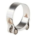 thumbnail image 4 of Abrazadera universal cromada para silenciador de motocicleta, compatible con tubo de escape de 56-59 mm. 56-59mm, 4 of 7