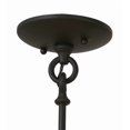 thumbnail image 2 of Meyda Tiffany 176036 Kitzi 4 Light 18" Wide Taper Candle Pendant - Wrought Iron, 2 of 7