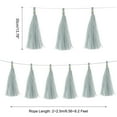 thumbnail image 2 of Uxcell 15Pcs Gray Tassel Garland Banner w Rope for Wedding Birthday Party Decoration, 2 of 6