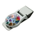 thumbnail image 1 of Hot Air Balloon Festival Up in the Air Satin Chrome Plated Metal Money Clip, 1 of 4