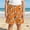 Orange, variant on Kids Soccer Ice Cream Print Shorts Elastic Waist Beach Swim Trunks Sizes 100 160 Fit Ages 2 14
