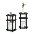 thumbnail image 6 of Furinno Just 3-Tier Turn-N-Tube Curve End Table, Side Table, 2-Pack, Americano/Black, 6 of 6