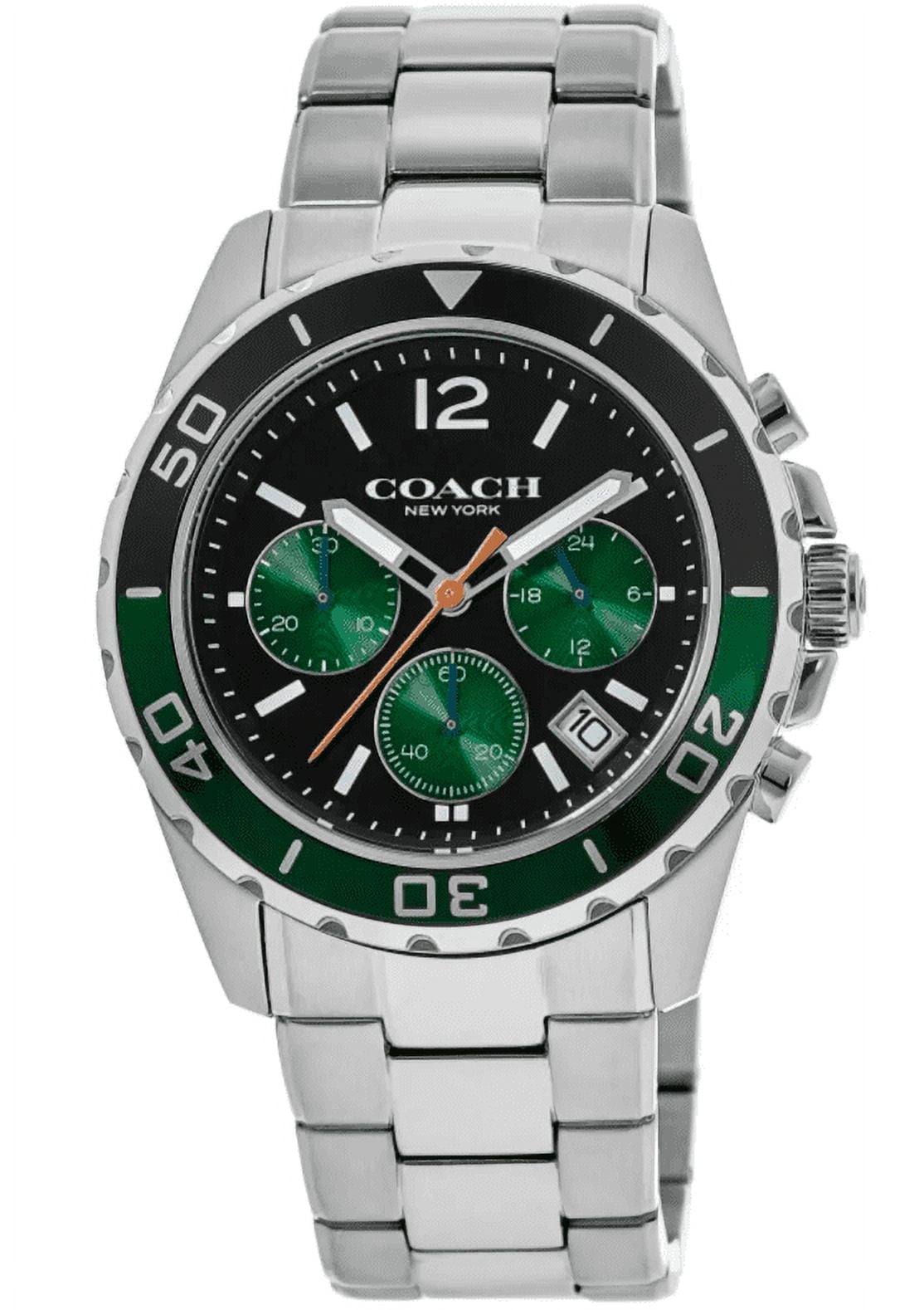 Coach Black Dial Silicone Strap Men's Watch 14602507