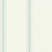Chesapeake Linette Seafoam Fabric Stripe Wallpaper