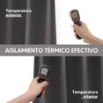 thumbnail image 3 of OSLIFE 2 Paneles Cortinas Blackout,Aislamiento T&eacute;rmico para Sala/Rec&aacute;mara Ventana,Suave 100% Microfibra Poli&eacute;ster Impermeable,Anillo de Sujeci&oacute;n,Reducci&amp, 3 of 7