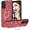 Red, variant on Bling Glitter Case for Samsung Galaxy A24 for Women Girls,Cute Sparkle Soft TPU Cover with Ring Kickstand Phone Case for Samsung Galaxy A24 CZ-Red