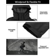thumbnail image 2 of Little Donkey Andy Men's Warm Winter Softshell Jacket Windproof Mountain Ski Snow Coat with Removable Hood Black XXL, 2 of 7