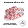 thumbnail image 6 of KLL Sweet Watermelon Pattern Adult Unisex Cozy Slippers,Fuzzy Slip-on Slippers TPR Sole Slippers Comfort Plush Home Footwear for Indoor & Outdoor-37/38, 6 of 7