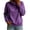 Purple Sweatshirt, variant on VEKDONE Womens Turtleneck Sweatshirt Fall Drop Shoulder Long Sleeve Sweatshirt Trendy Loose Fit Lightweight Pullover Tops Solid Color Casual Shirts Wine S