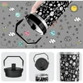 thumbnail image 5 of 30 Oz Cat Paw Tumbler with Top Handle and Flip Straw, Black Cat Face Stainless Steel Travel Cups Birthday Cats Lover Gifts for Women Men (1PC), 5 of 6