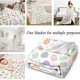 thumbnail image 4 of Manta de conejito de Pascua con estampado de huevos de colores | Manta de poliéster suave de 130 x 140 cm para sofá cama | Decoración navideña de primavera para habitación infantil, 4 of 7