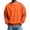 Saffron #033, variant on Men's Solid Color Crewneck Sweatshirt with Ribbed Cuffs and Hem Casual Basic Long Sleeve Top, S-3XL