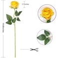 thumbnail image 2 of 12 pcs Artificial Roses Flowers Long Stem Fake Silk Rose for Home Wendding Decorations, 2 of 7