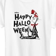 thumbnail image 3 of Dr. Seuss - Happy Halloween Skeleton Cat - Women's Short Sleeve Graphic T-Shirt, 3 of 6