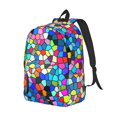 thumbnail image 2 of Yiaed Colorful Tie Dye Stained Glass 2 Print Backpack, Premium Laptop Backpack, Travel Backpack for Women, Lightweight Backpacks, Comfortable Back Pack-Small, 2 of 5