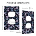 thumbnail image 3 of KLL Love Butterflies Pattern Electrical Outlet Covers, 3" x 5" 1 Pack Electric Receptacle Plug Covers for Decorator Receptacle Outlet & Switch-Style S, 3 of 6