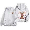 thumbnail image 4 of WILLBEST Sudadera de Mujer con Estampado Navideño, Cremallera, Manga Larga, Bolsillo, Cordón Ajustable y Capucha Informal 2228 Chica​​, 4 of 8